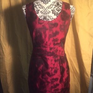 Banana republic sleeveless dress red and black